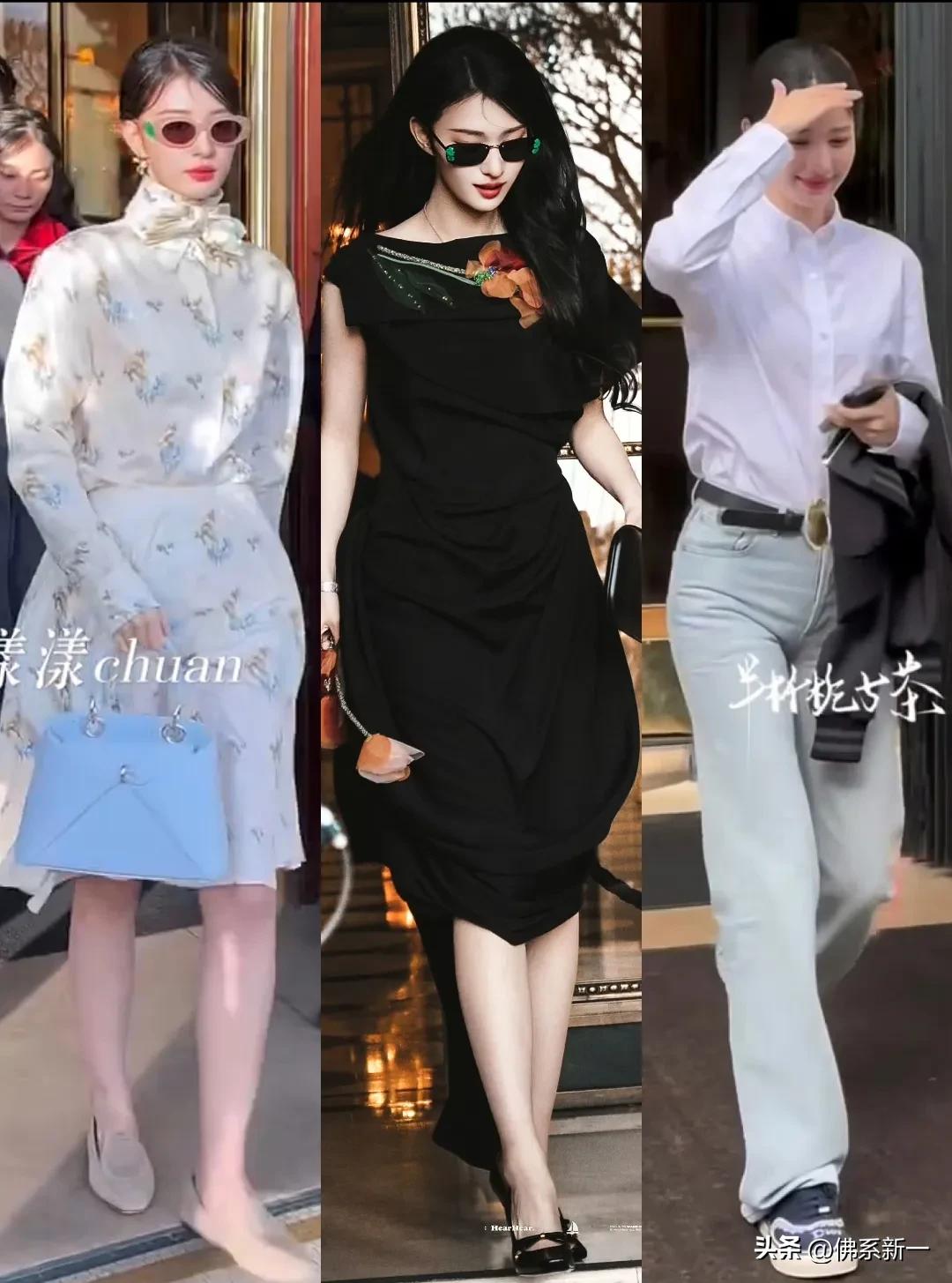 破次元壁了，巴黎时装周中泰神颜女星同框[爱慕]邝玲玲ins晒出合照，李昀锐掌镜，