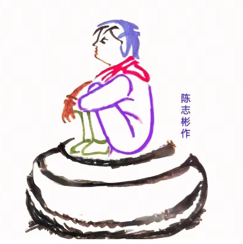 看图猜字。图中画面隐藏几个字。并把它连一句话。挑战一下吧！