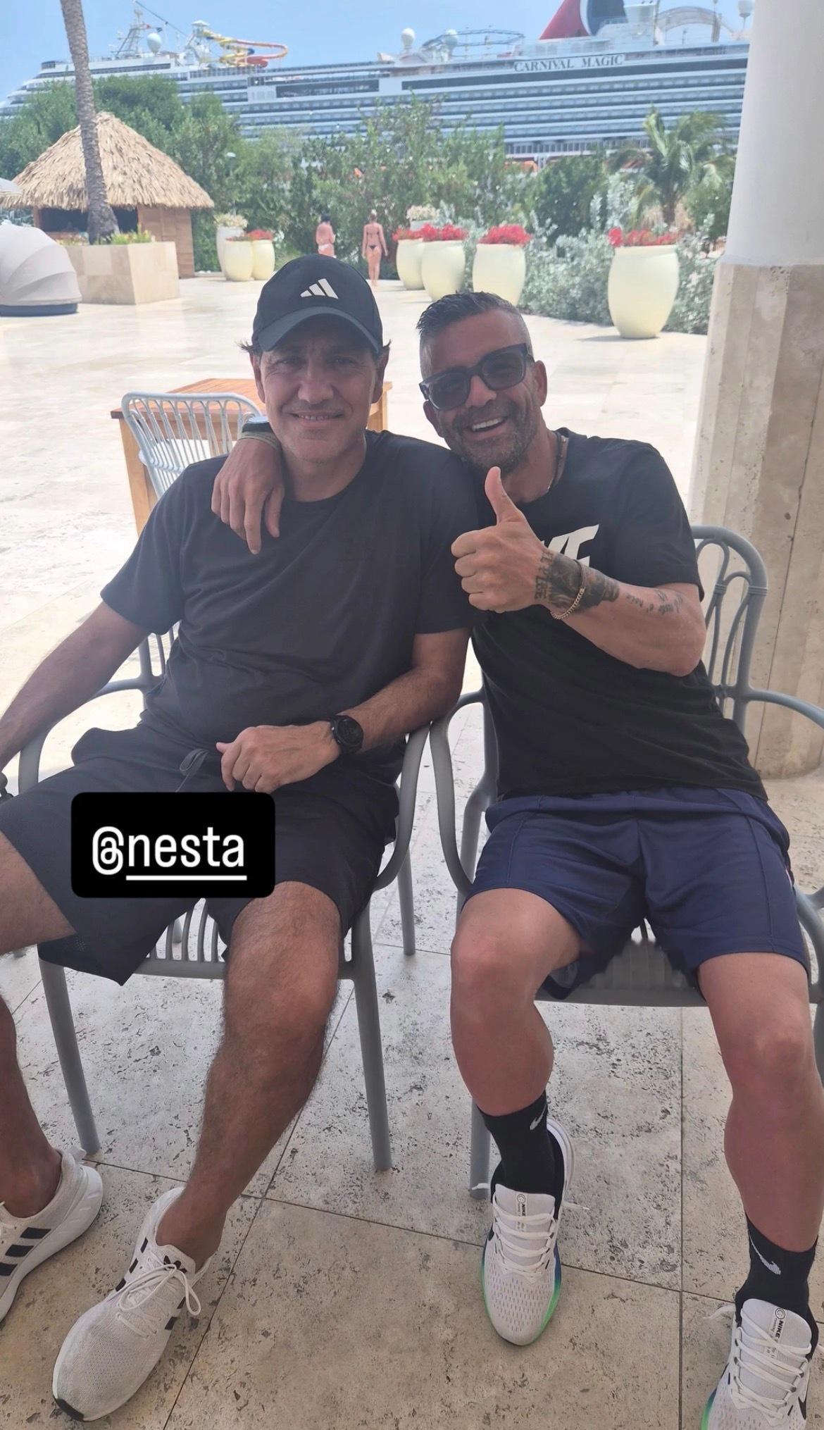 【📸】 意甲联赛 内斯塔🇮🇹 & 迪纳塔莱🇮🇹.sempremilan