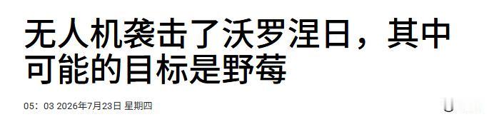 最新消息：沃罗涅日正遭受大规模无人机攻击。城市中响起一连串爆炸声。据俄罗斯监控渠