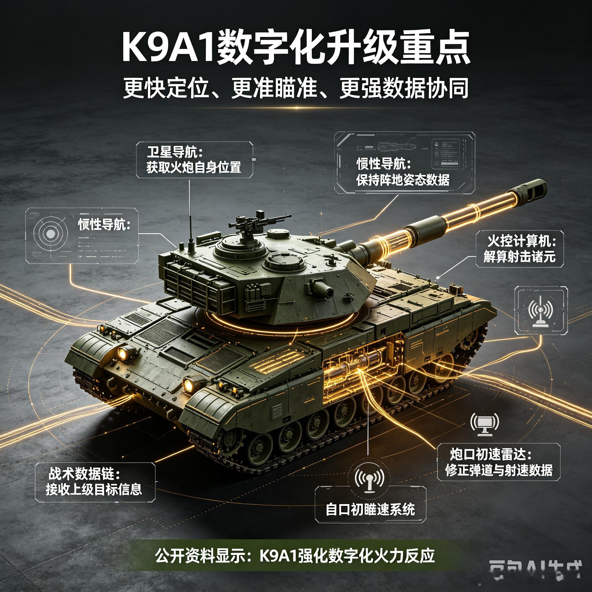 🛡️全球外销爆款韩制K9/K9A1 155mm自行榴弹炮硬核科普解析🔧整机模
