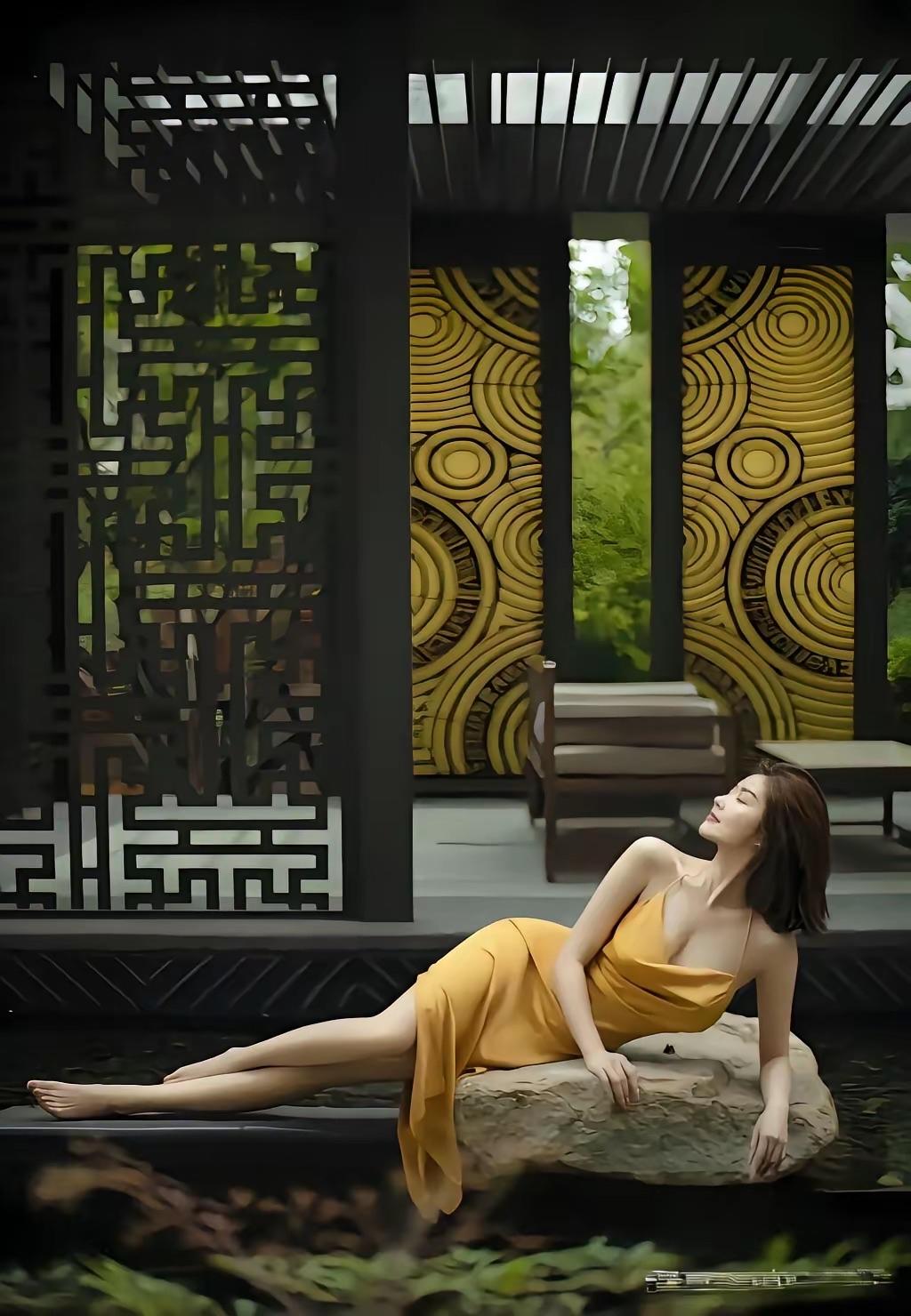 东方韵味，静谧时光，一抹橙黄，悠然自得。