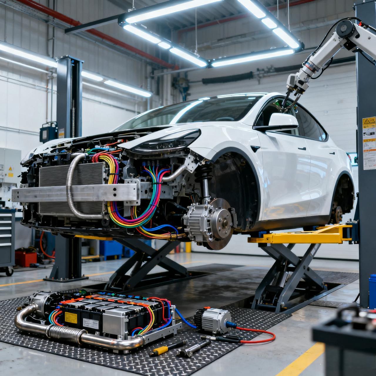 拆车直播看着热闹，实则难改行业本质。
如今新能源车仍有续航400公里以上1.5-