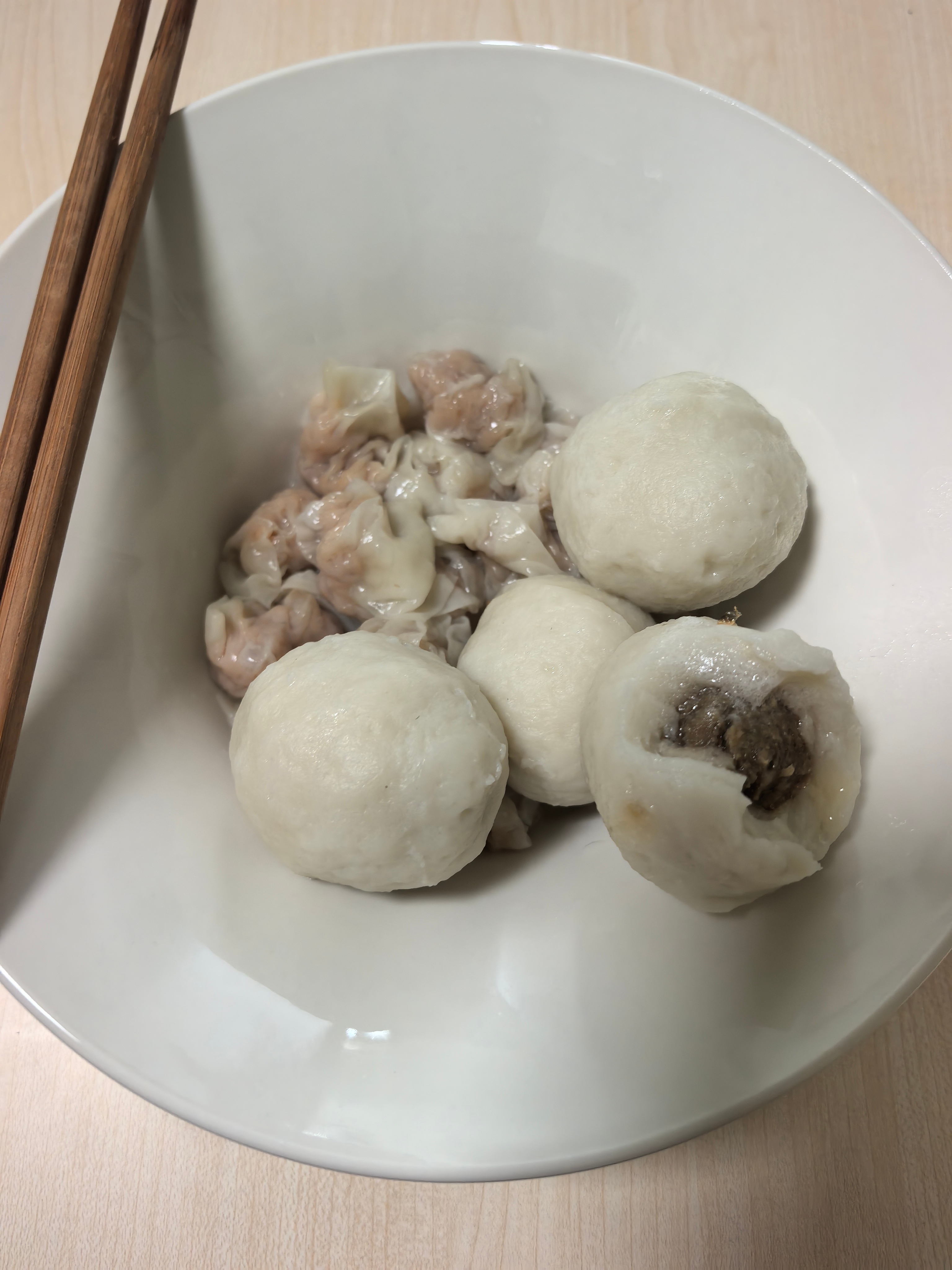 回笼觉起晚了，早餐随便对付一口：肉燕＋福州大鱼丸何不懂的超话