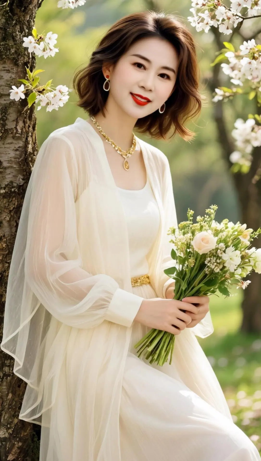 AI春日清新照 ai创作