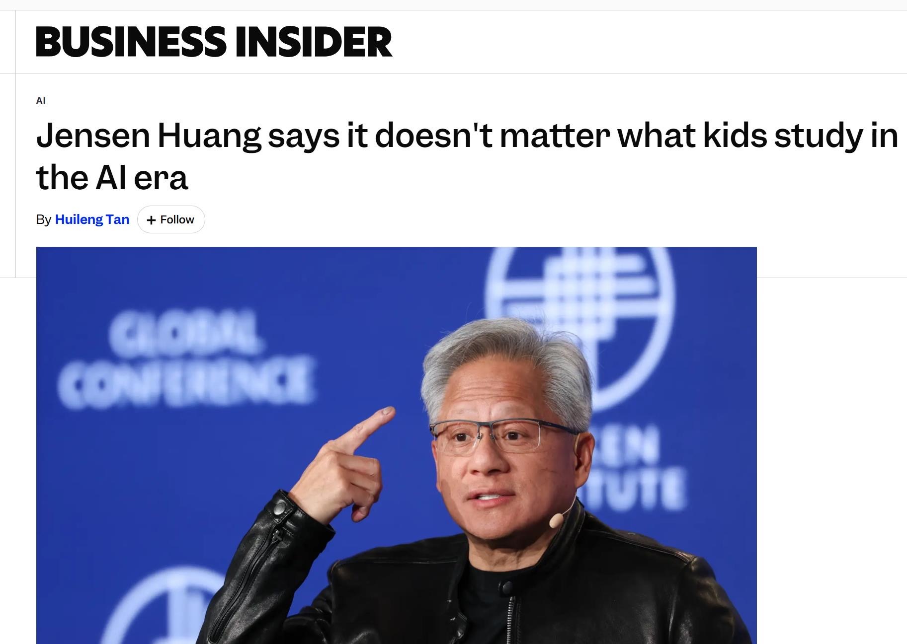 刷到黄仁勋那句“我比较有钱，不用请我”，一下子就看乐了。说实话还挺实在的，不端着