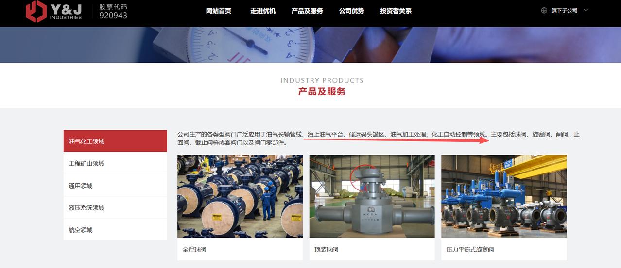 优机股份：北交所低位的油气
公司生产的各类型阀门广泛应用于油气长输管线、海上油气