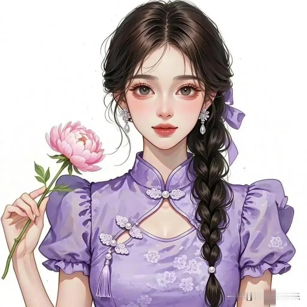 在国风美学的世界里，紫色系头像独树一帜。

紫色，自古便是尊贵与神秘的象征，融入