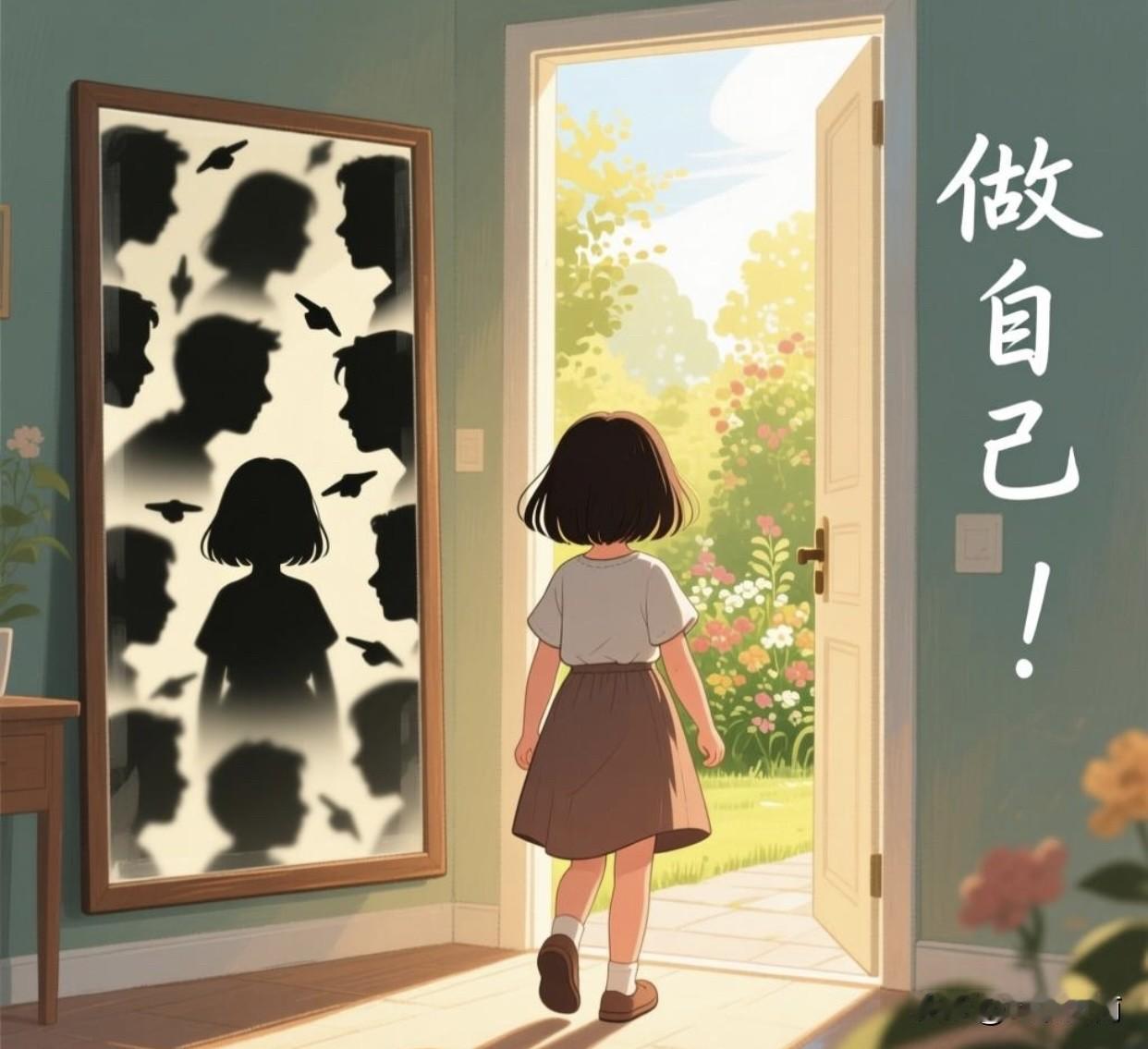 勇敢做自己，
才是对生命最大的敬意，

别让外界评判定义你的价值，
活在他人眼光