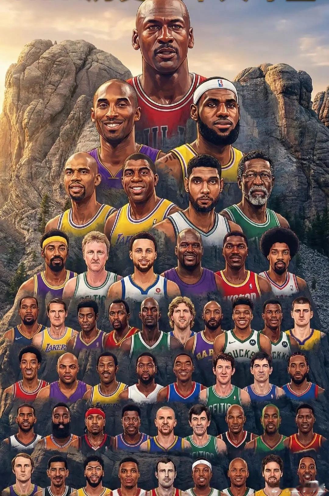 NBA50大巨星金字塔，合不合理？ 