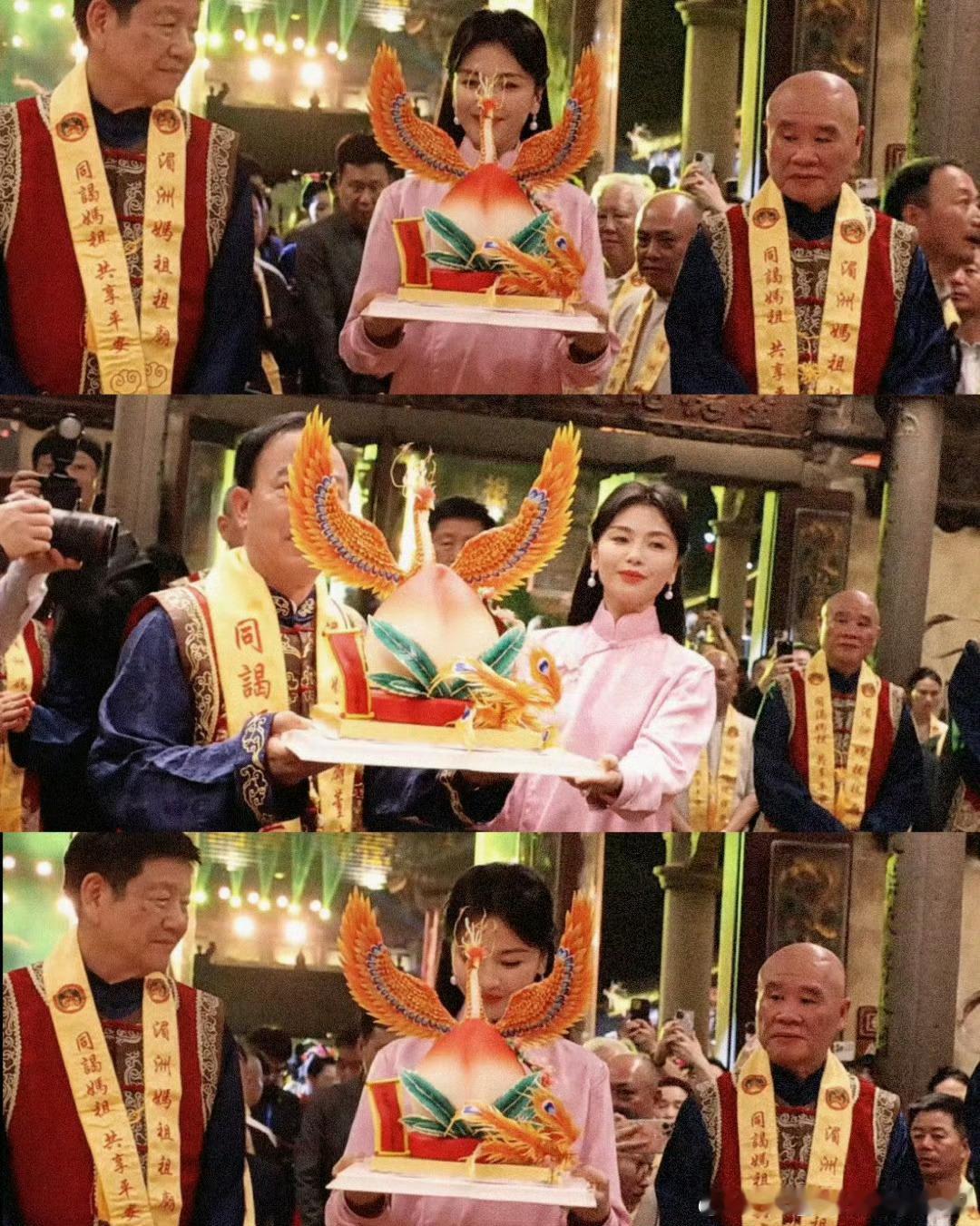 刘涛为妈祖献寿桃现在都忘不了，刘涛演的妈祖超美的 ​​​