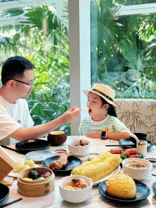 三亚亲子游｜这家老爸茶让老人小孩hin满意