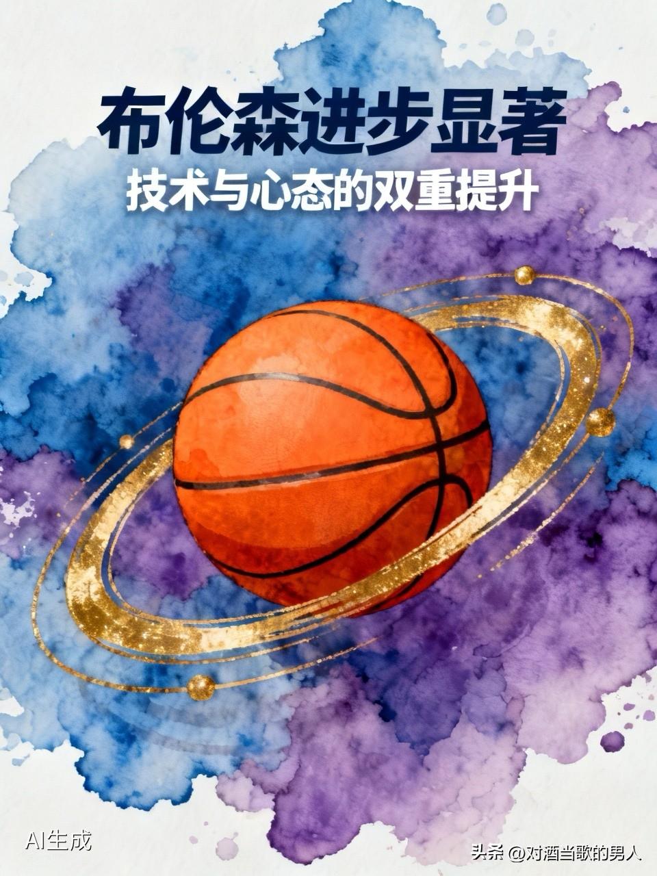 布伦森今年的投篮技术比去年进步了 手感好，确实不好防守。马刺的防守做的很好了 ，