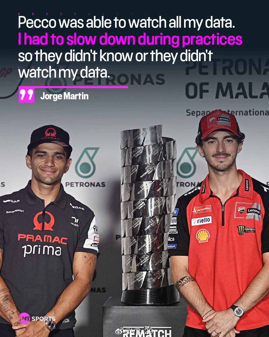 Jorge MartínPecco Bagnaia2024年总冠军争夺战背后的数