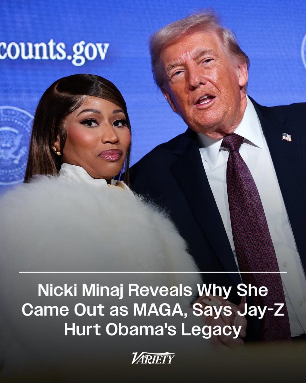 美国说唱歌手妮琪·米娜（Nicki Minaj）透露了她成为MAGA支持者的原因