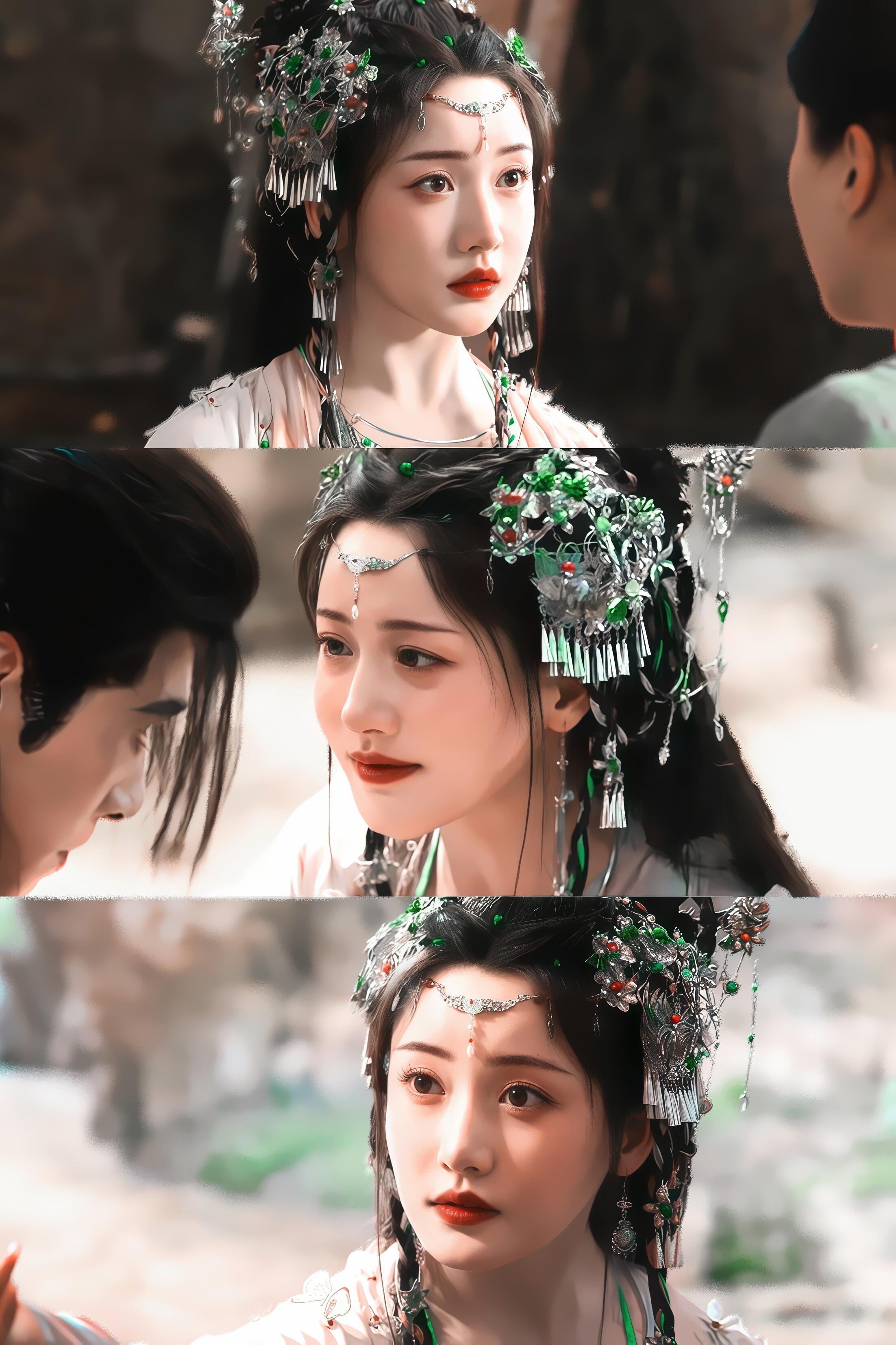 小红这套真的好美啊！"姜贞羽 