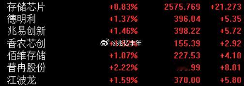 存储先红为敬，时间不会辜负一个有恒心的人存储芯片a股 ​​​
