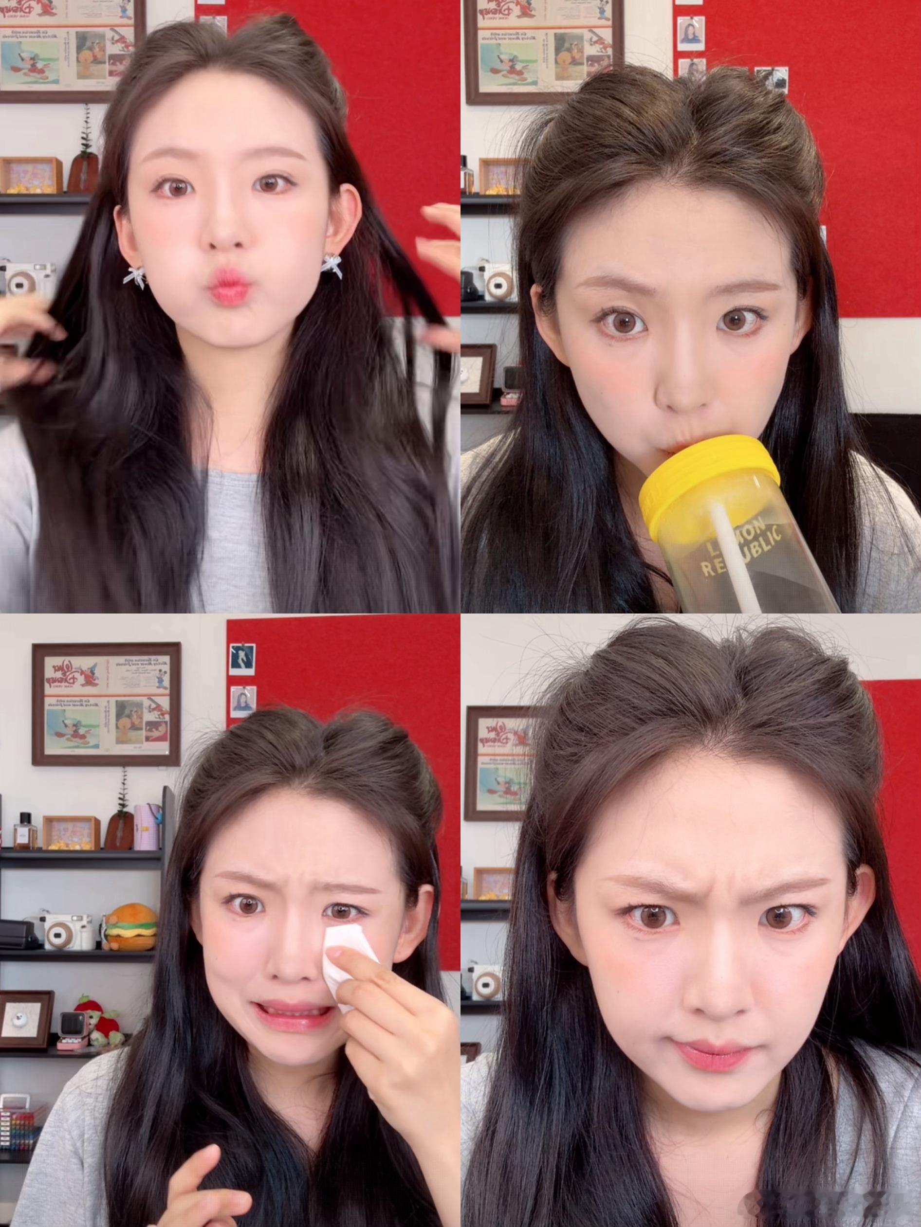 晚上就想煽情了 就想说两句很感谢大家每天在直播间陪我化妆其实知道自己化的妆只能叫