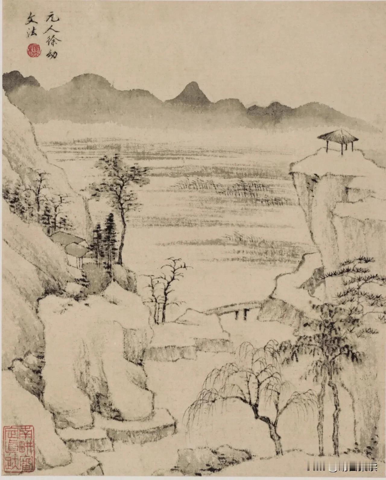 清｜查士标：《山水十开》
#国画# #山水画# #国画山水#