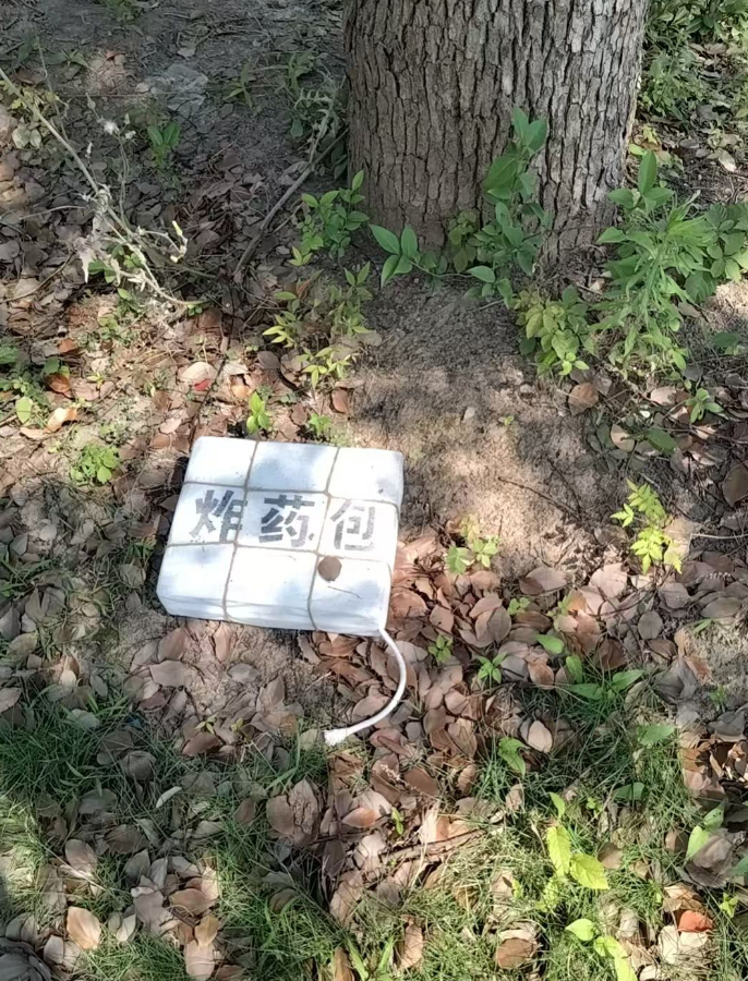 #草丛里的炸药包把警察都惊动了#【#影视道具以假乱真引发全城虚惊#：警方提醒影视