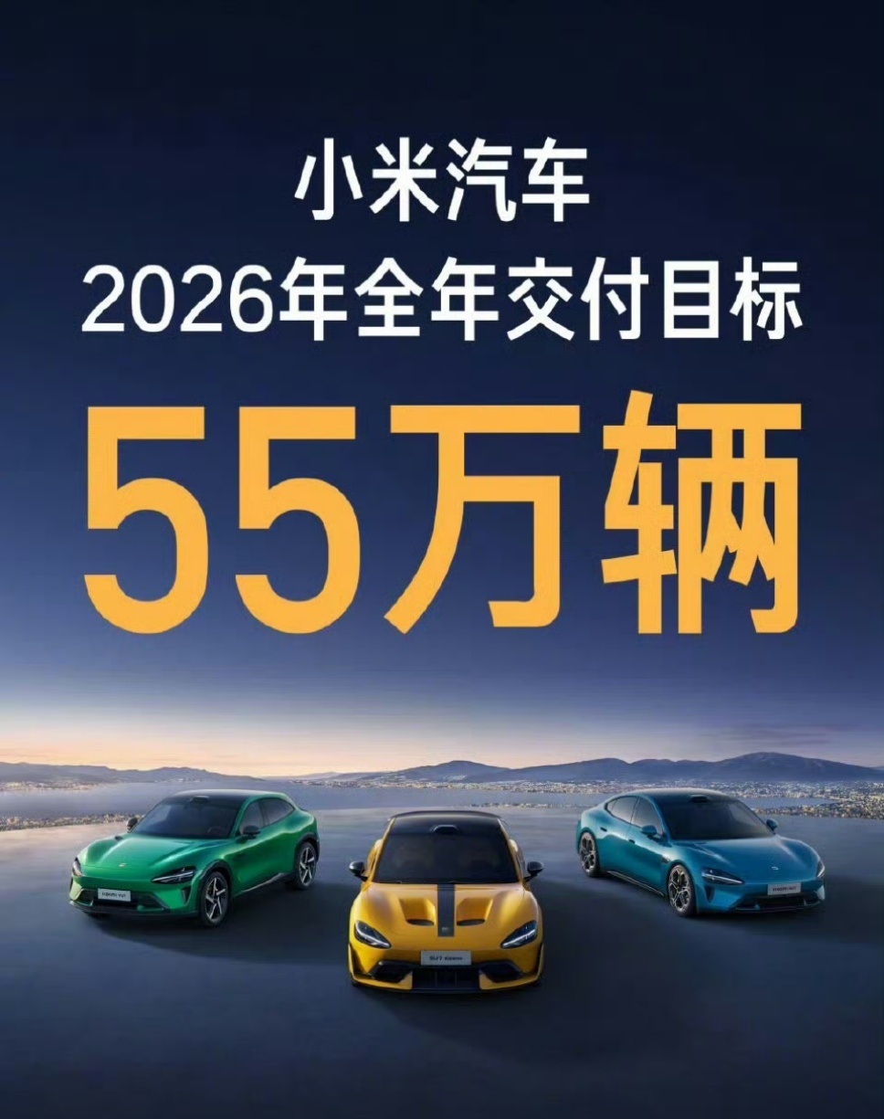 雷军问大家2026年flag雷总健身打卡100次，开叉车，交付55万辆小米汽车!