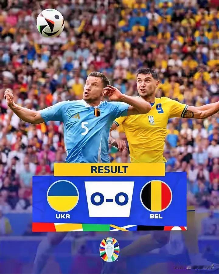 太可惜！乌克兰0:0比利时，最终被剧本所淘汰！
1. 乌克兰也是不争气没能拿下比