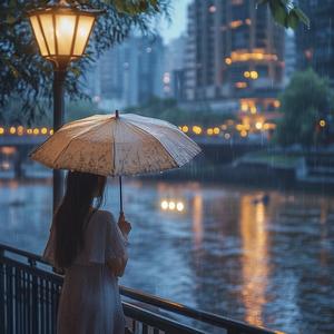夜间雨幕