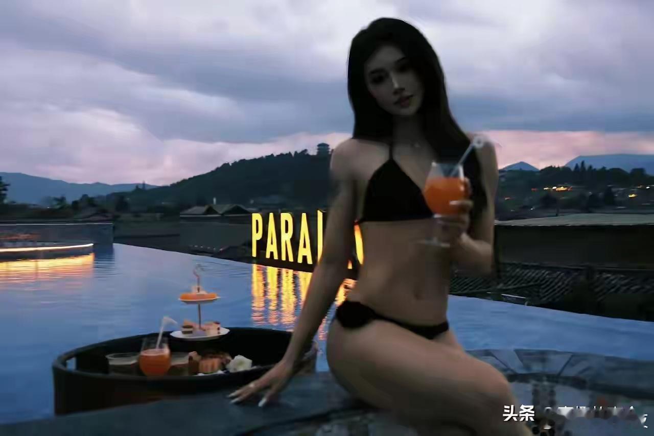 吴艳妮的泳装照。不知道P了没？但田径运动员的身材是真的好，肌肉紧实，线条明显！ 