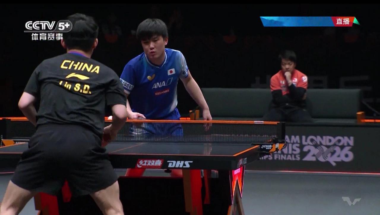 林诗栋与张本智和关键的第四局，张本智和10-8拿到两个局点，如果能够拿下，那么，