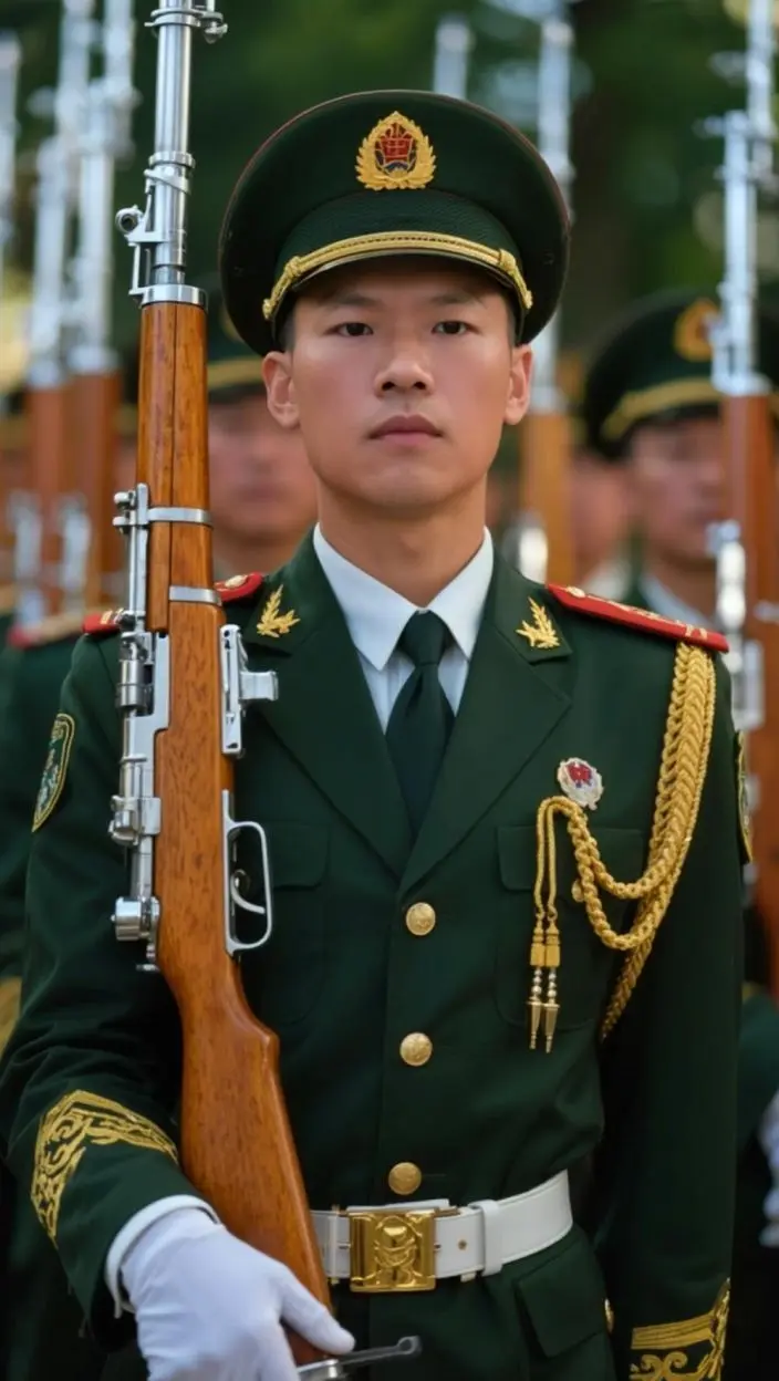 AI军官风采 帅气出场 热爱霸屏榜