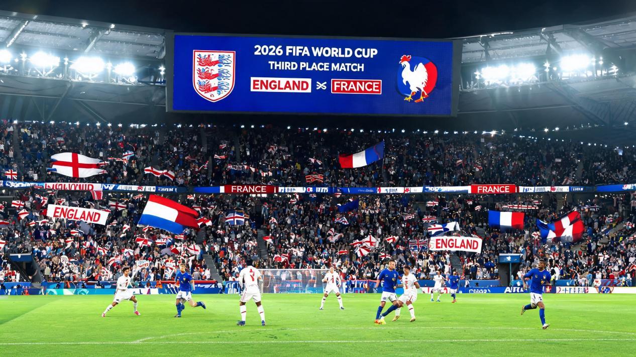 英法千年恩怨史：从百年战争到美加墨世界杯
世界杯三四名决赛，英格兰对法国。
球迷