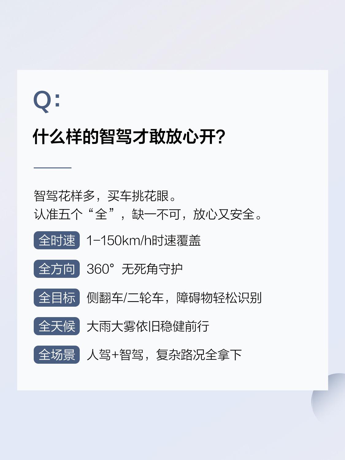 选智驾别被忽悠！四大法则避坑指南
智能辅助驾驶辅助功能五花八门，消费者如何辨别真