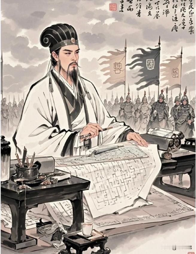 我认为诸葛亮
非常欣赏诸葛亮足智多谋，鞠躬尽瘁，廉洁奉公精神。
诸葛亮辅佐刘备建