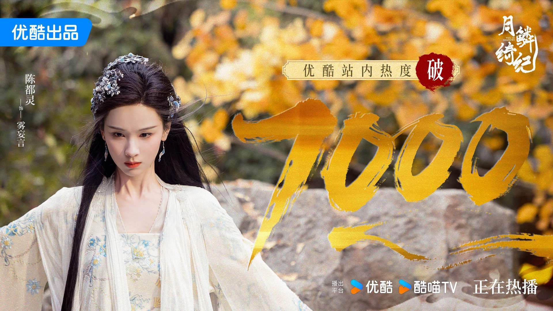 陈都灵雾妄言之有狸恭喜月鳞绮纪优酷站内热度破7000！跟随雾妄言步步深入，人心渐