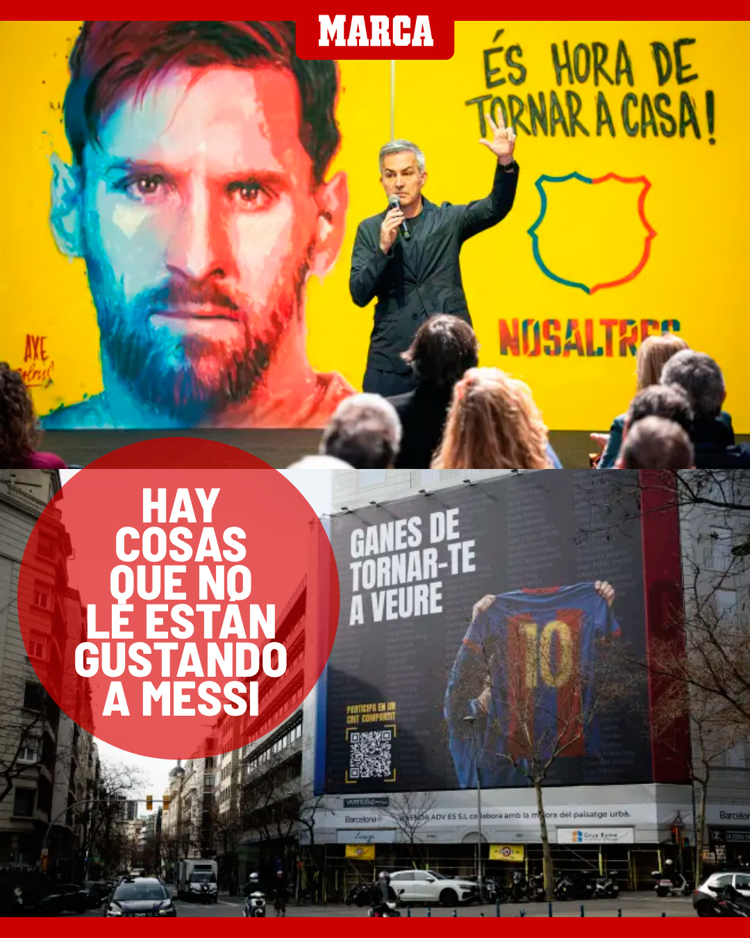 【还在薅梅西啊】马卡报：维克托·丰特和马克·塞里亚试图联系莱梅西，但梅西拒绝与他