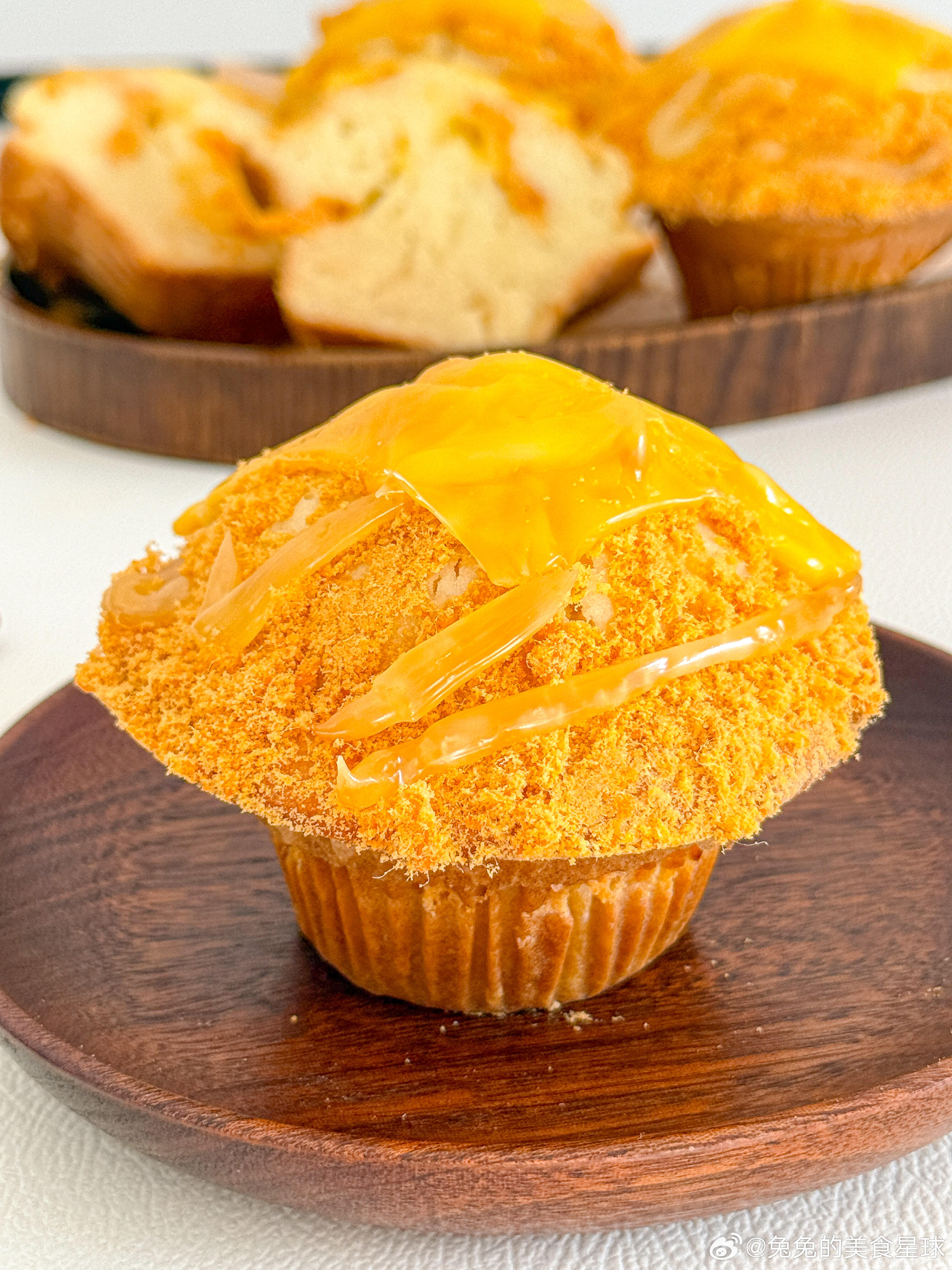 肉松芝士麦芬蛋糕🧀咸香松软✨免打发，不用厨师机，一个盆就能从头搅到尾，厨房小白