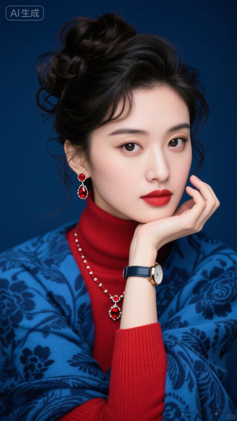 复古红唇与现代时尚的碰撞，尽显优雅魅力！💄✨