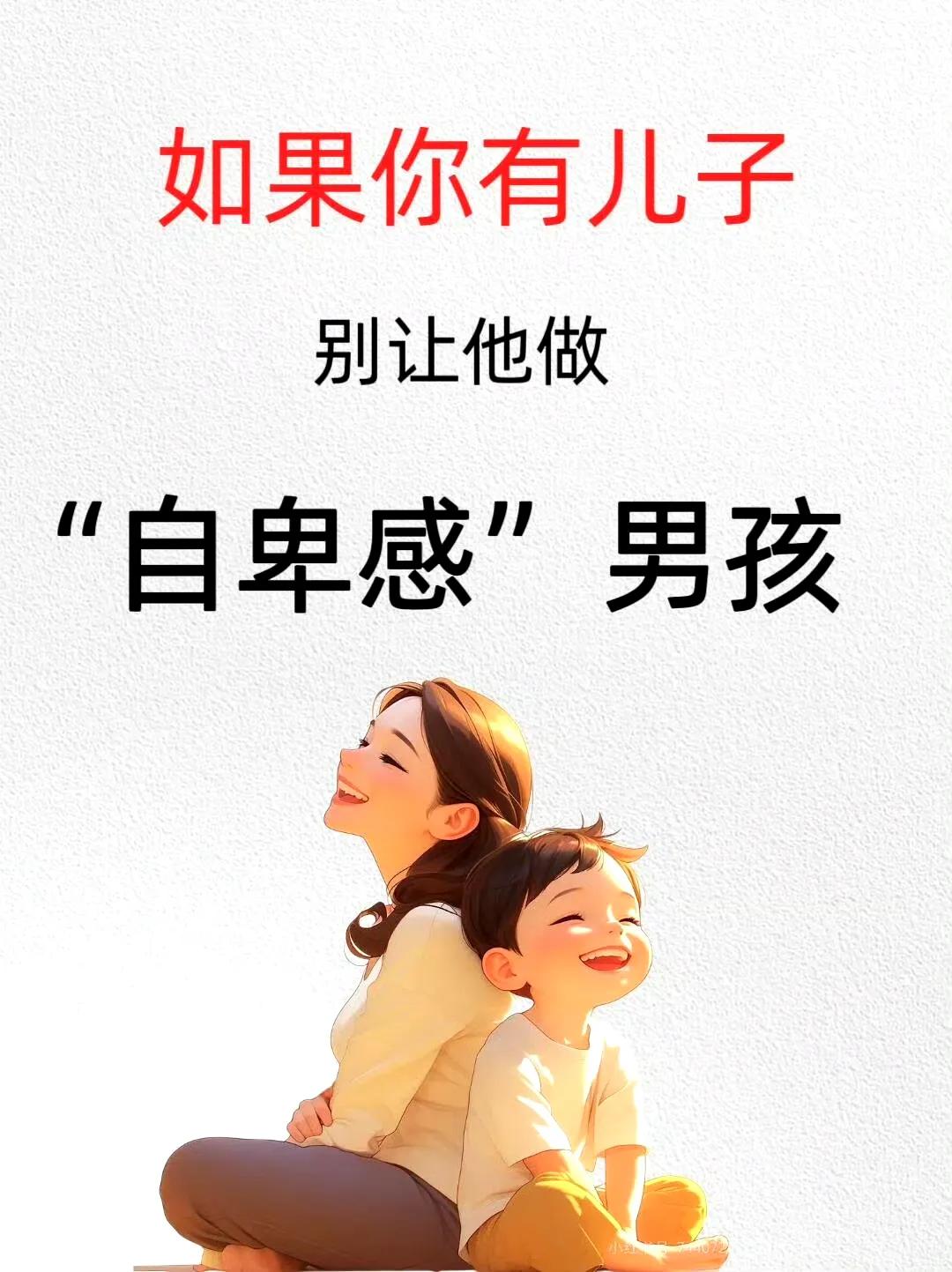 别让儿子成为自卑感男孩！
