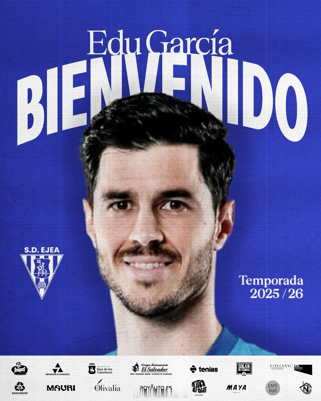 西班牙球队埃赫亚（SD Ejea）官方宣布，签下此前在深圳新鹏城效力的西班牙老将