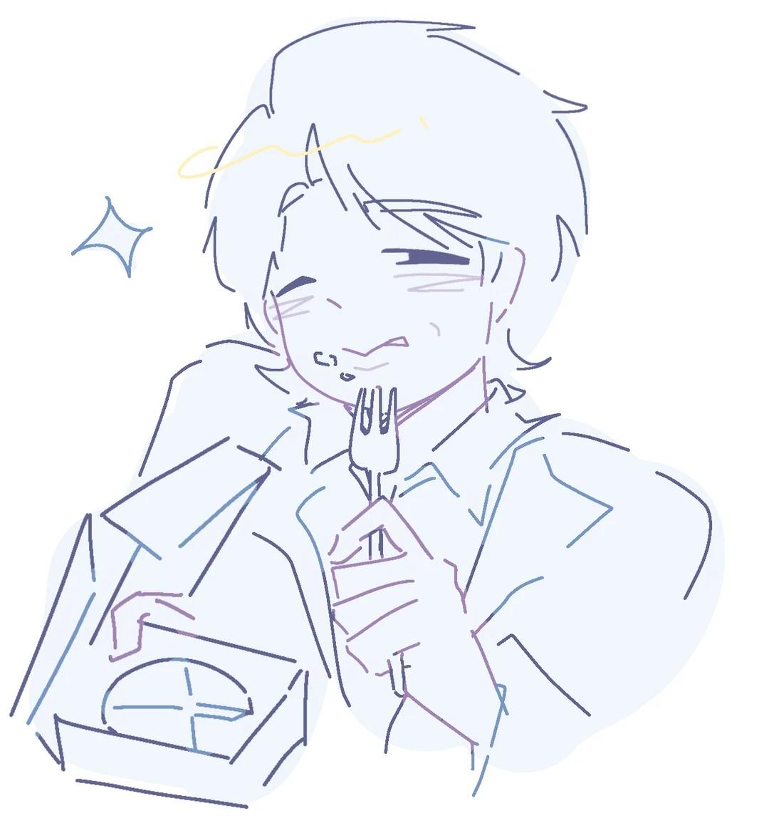 甜食男子不会输