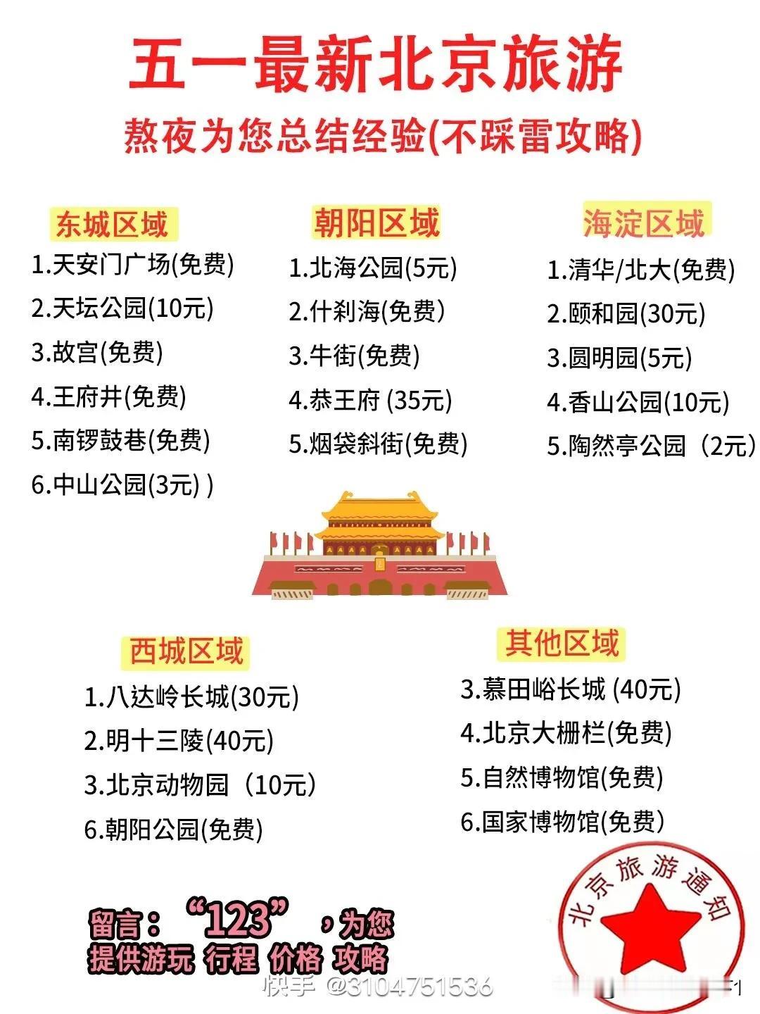 五一北京旅游攻略：免费景点大集合！