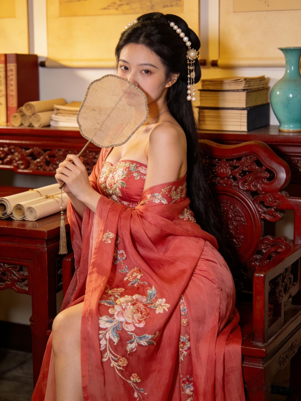 刘彧令宫女裸身宴乐，皇后遮面不看，被骂寒酸，一句话怼得皇帝暴怒。

南朝宋明帝刘