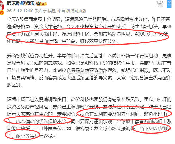 昨天到今天已经连续发出风险提示，叫大家逢减仓，我今天做T几只票，尾盘仓位也都减下