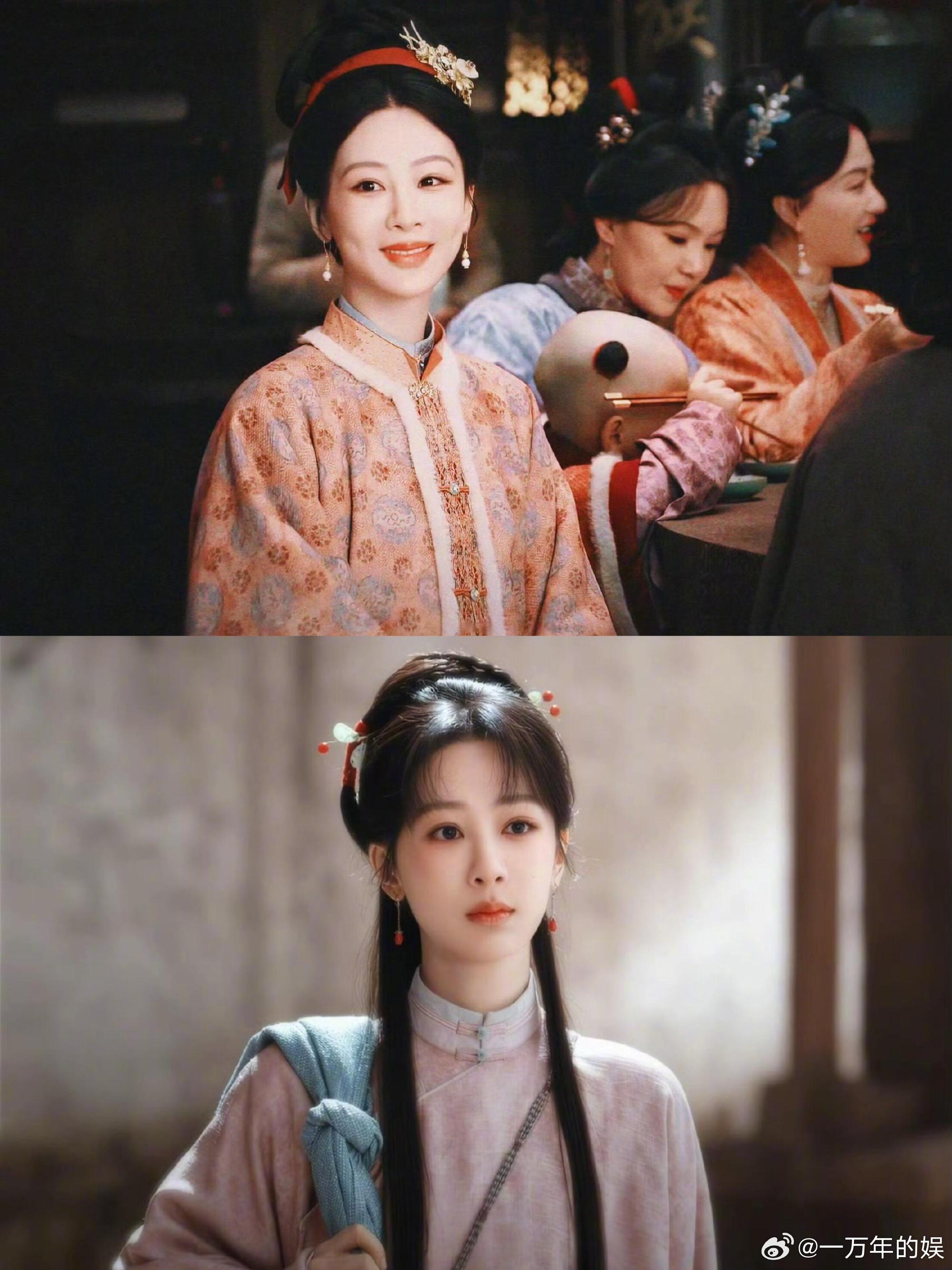 杨紫跳起来打王梓豪 追剧团趣味名场面来袭，一身戏服加持的杨紫随性玩乐，跳跃间轻触