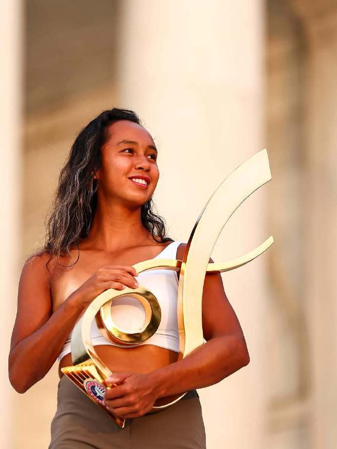 WTA500华盛顿站决赛，费尔南德斯以6-1 6-2横扫卡林斯卡娅，继2023年