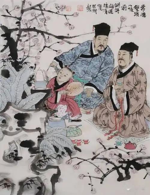 上联：说诗论道茶一盏
下联：[比心]

网络图片/诚谢侵删