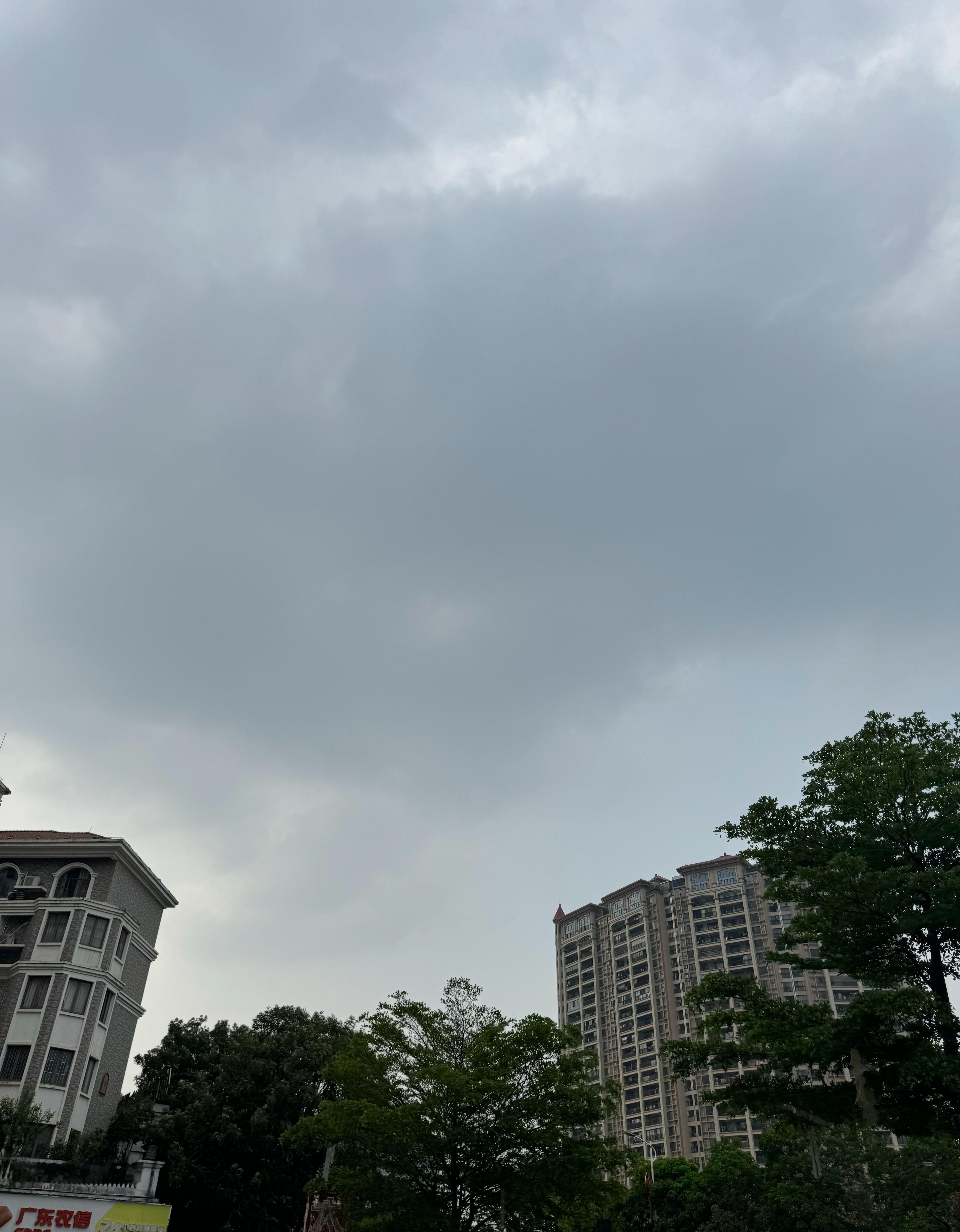 不是，来洗车的时候还是大太阳的，怎么突然就变天了，应该不会下雨吧[苦涩] ​​​