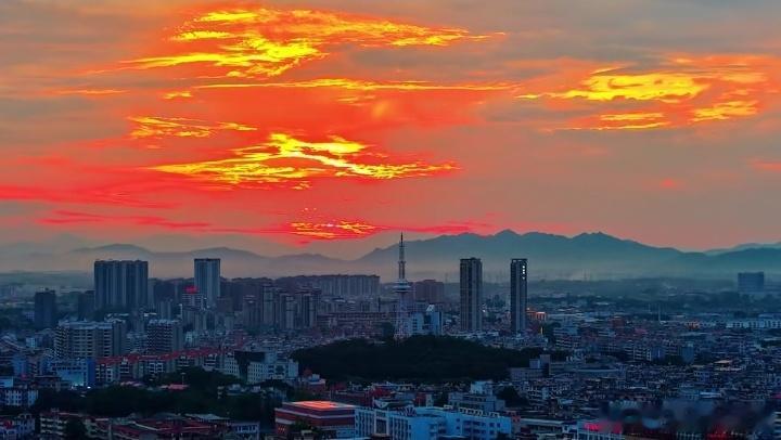 火烧云 晚霞 