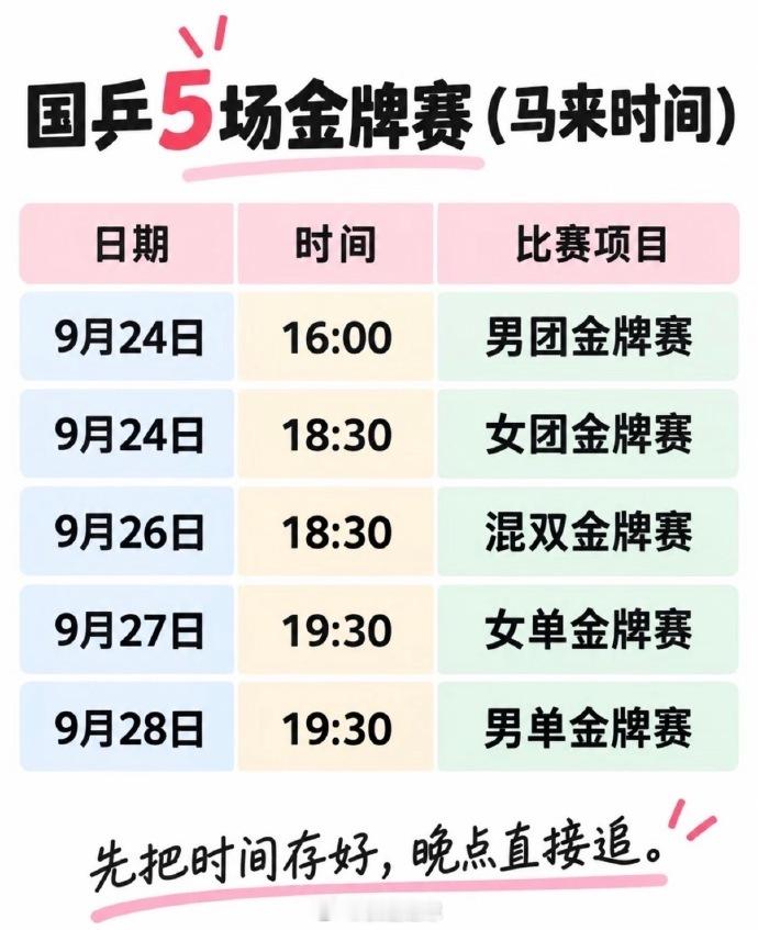 亚运会国乒男团决赛 9月24日16:00，爱知·名古屋亚运会乒乓球项目，男团决赛