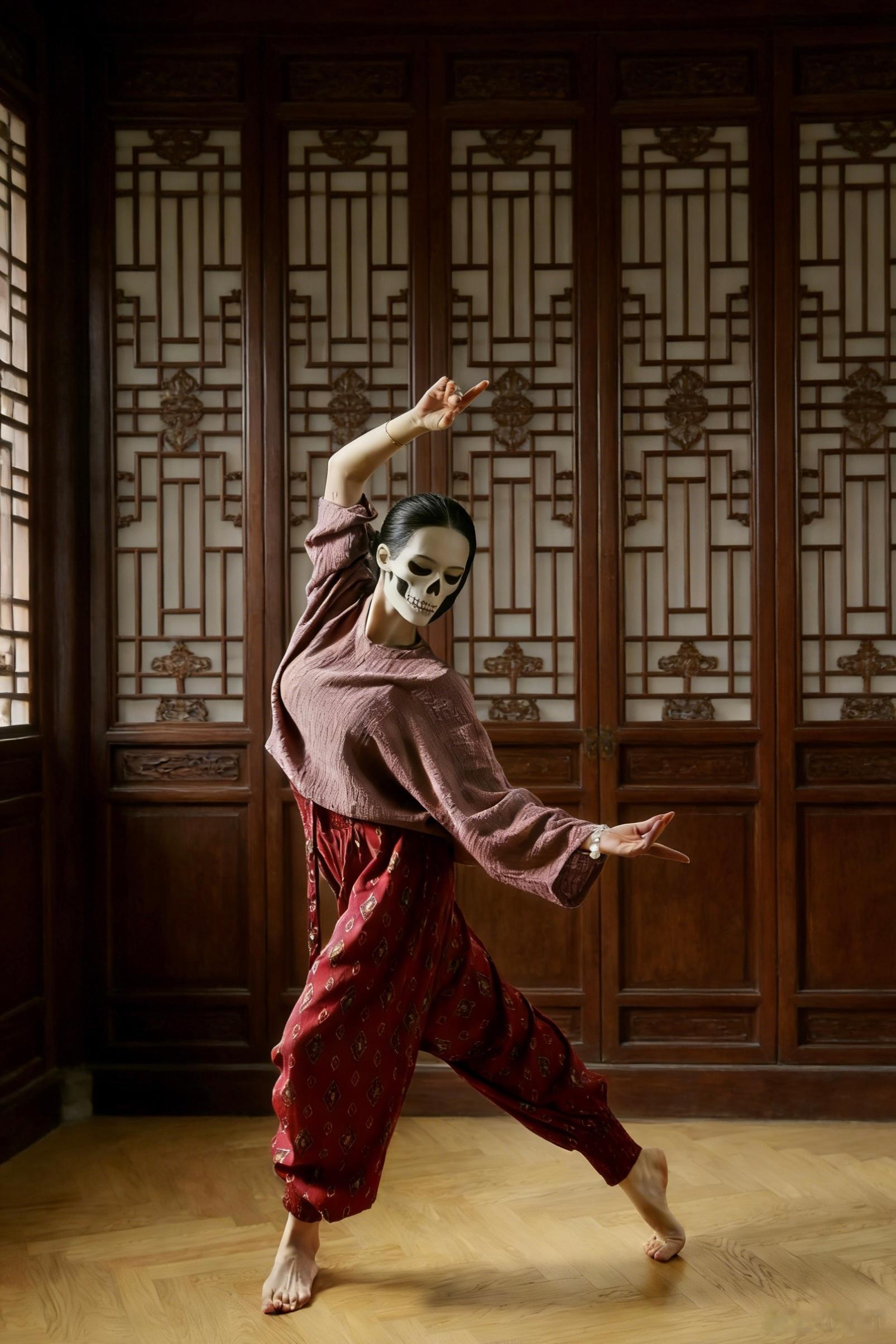 我跟豆包说麻烦把我的照片头发扎起来 ，骨相清晰的感觉，豆包吐给我的图👇 